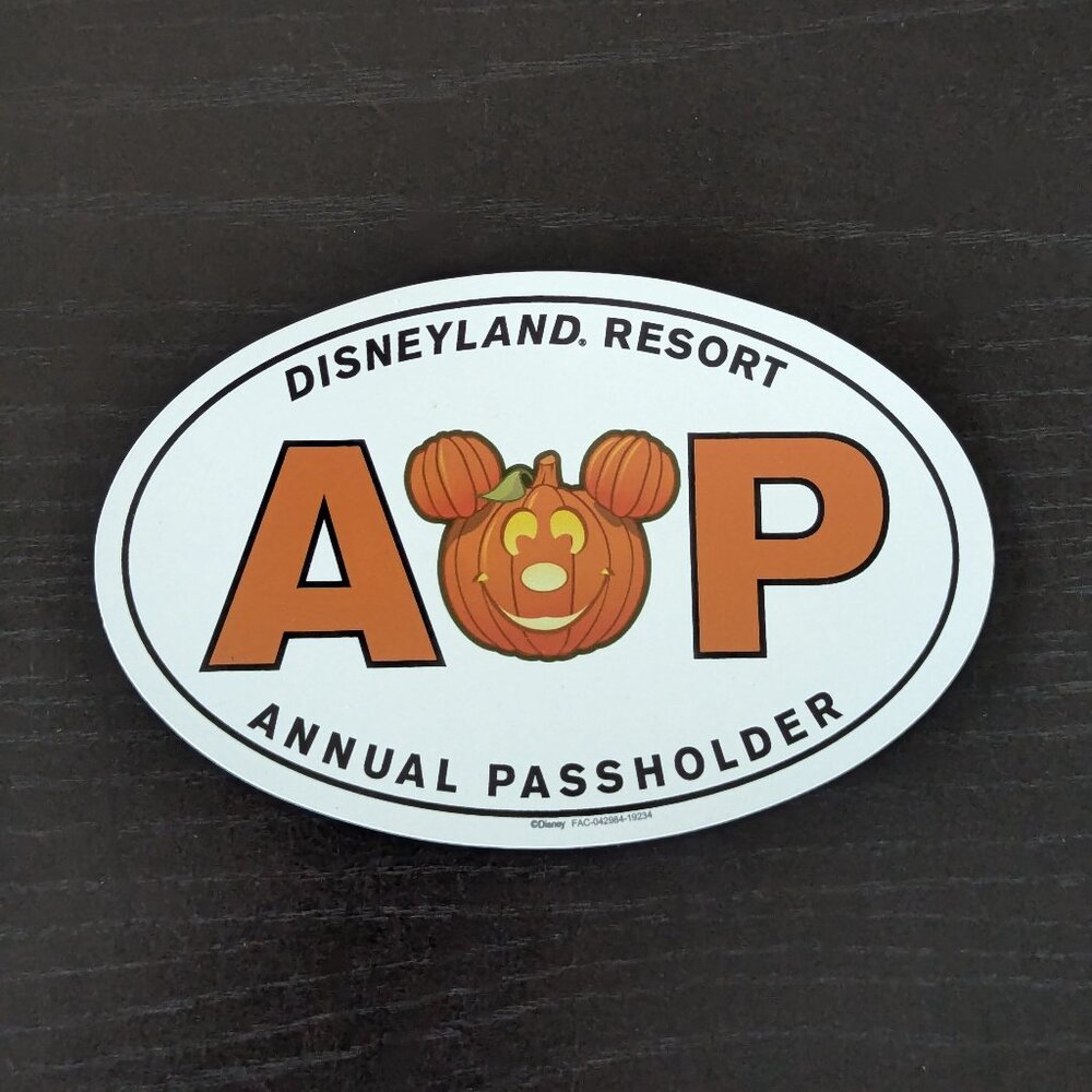 RARE Limited Edition Disneyland AP Magnet for Halloween